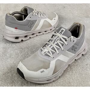 On Cloudrunner 2 Running Shoes Womens 8.5 White Walking Comfort Gym Sneaker